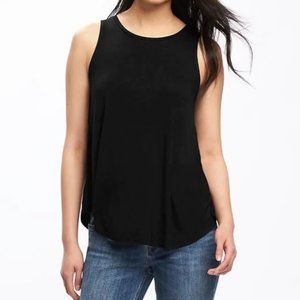 Old Navy High Neck Tank Top Black - S